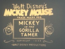 Walt Disney  s Mickey Mouse In  Gorilla Tamer   1933 8mm Film, King King Parody