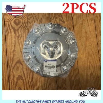 2X 2PCS 2019 2020 RAM 2500 3500 CHROME WHEEL CAP COVER HUB CAP OEM 6PG02SZ0AB