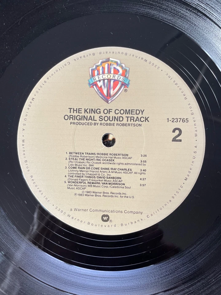 The King of Comedy (1983) - New Original Soundtrack LP Record! WB 1-23765 - Image 4 of 4