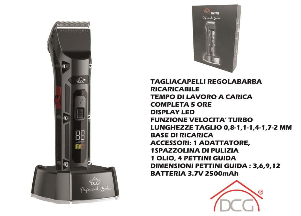 TAGLIACAPELLI REGOLABARBA RICARICABILE