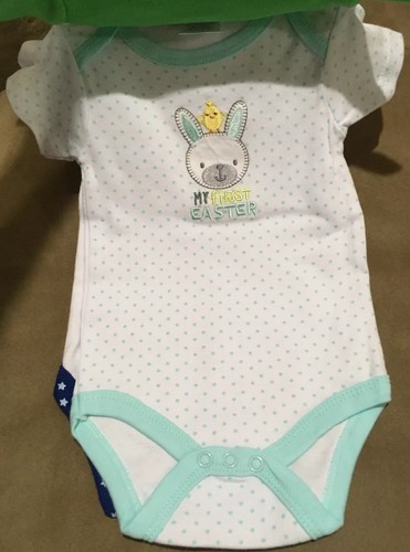 Lot 4 Bodysuits My 1st Holiday~ Valentine & St. Patrick’s Day Easter 4th of July - Picture 6 of 9