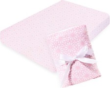 World Kind Floral Baby Toddler Bed Sheets Premium Certified GOTS Organic Cotton