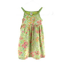 Vintage 2001 Baby Gap Island Floral Spaghetti Strap Toddler Dress 12-18 Months