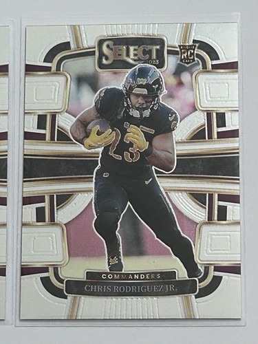 Washington Commanders 2023-24 Select Rookie RC Lot of 2 Rodriguez Jr Andre Jones - Afbeelding 3 van 15