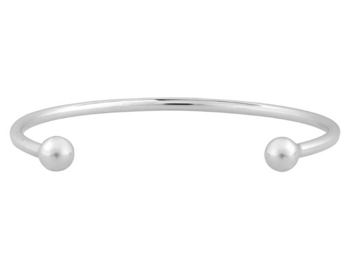 925 Sterling Silber Kinder oder Baby Taufe Drehmoment Kugel Armreif Armband - Bild 2 von 2
