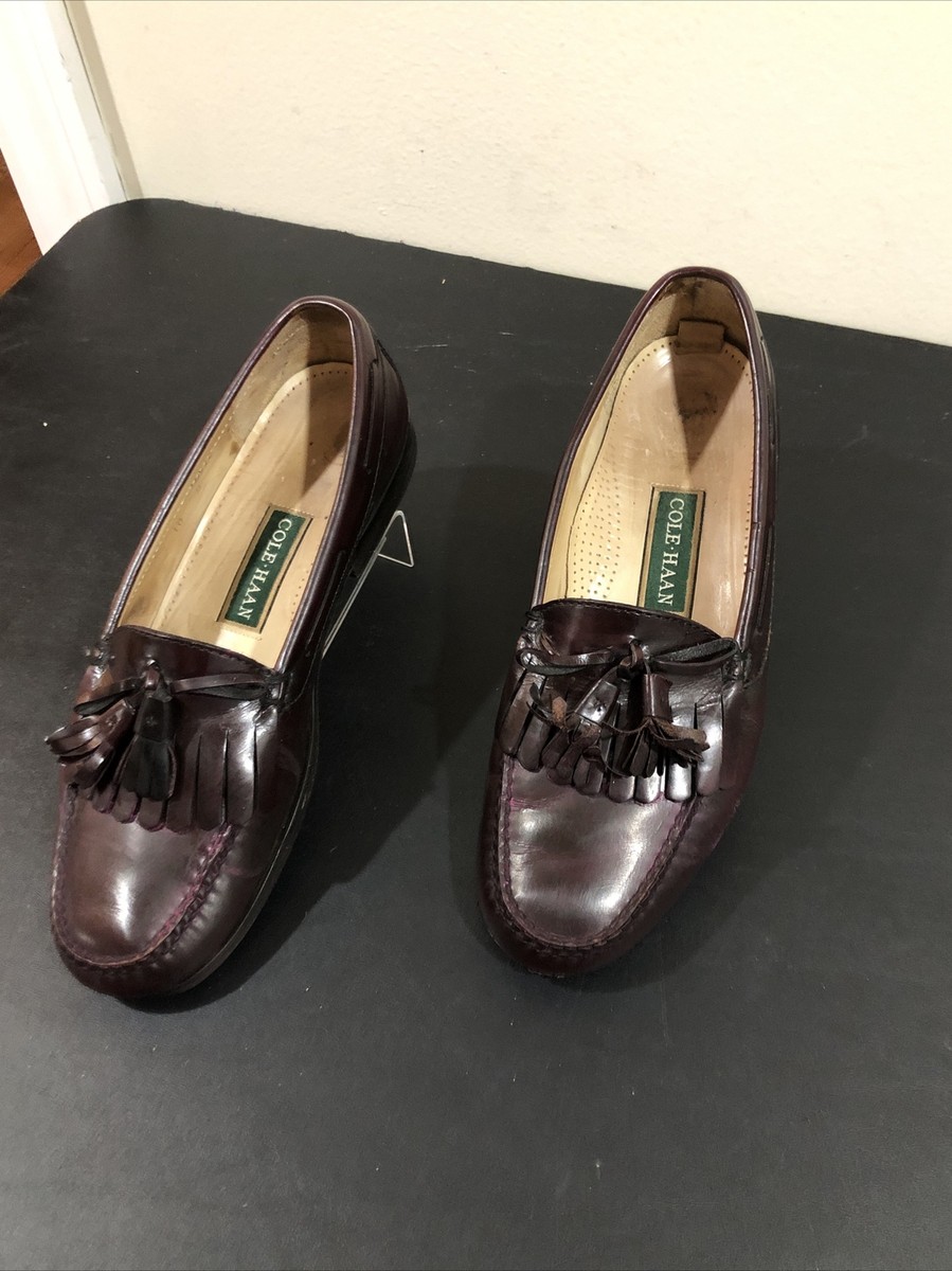 ​COLE HAAN Men’s 10.5 M Burgundy Leather Kiltie Tassel Loafers | Pinch Heritage Cole Haan Pinch Tassel - Burgundy - Goodman main image 4