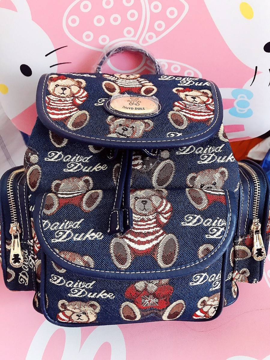 【GRAVER】23FW★ Bouquet Bear Embroidery One-Pocket Backpack David Bear Vitage Embroidery Backpack | eBay