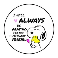 30 PRAYING FOR YOU MY FRIEND ENVELOPE SEALS LABELS STICKERS 1.5" ROUND