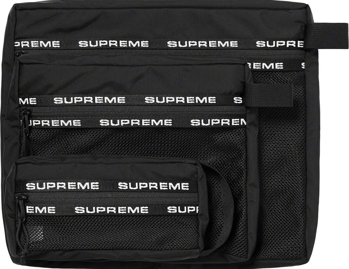 Supreme Organizer Pouch Set Of Three Cordura Bag Black Box Supreme Organizer Pouch Set Of Three Cordura Bag Black Box