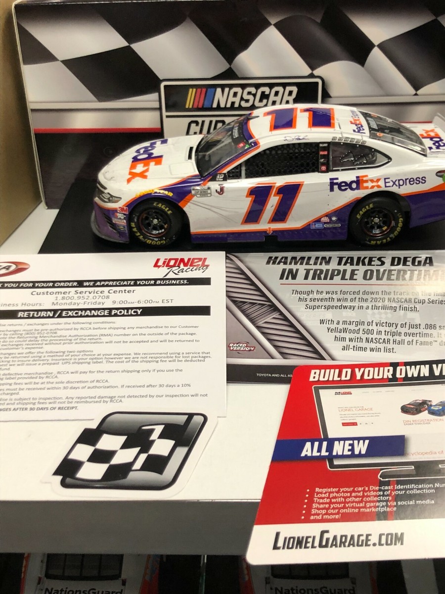 NASCAR 2020 Denny Hamlin #11  セット Denny Hamlin Action Racing 2020 #11 FedEx Throwback 1:24