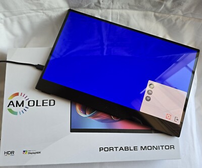 Vchance 13.3 Inch 1080p OLED Portable Monitor 100%DCI-P3 500Nits USB-C + HDMI