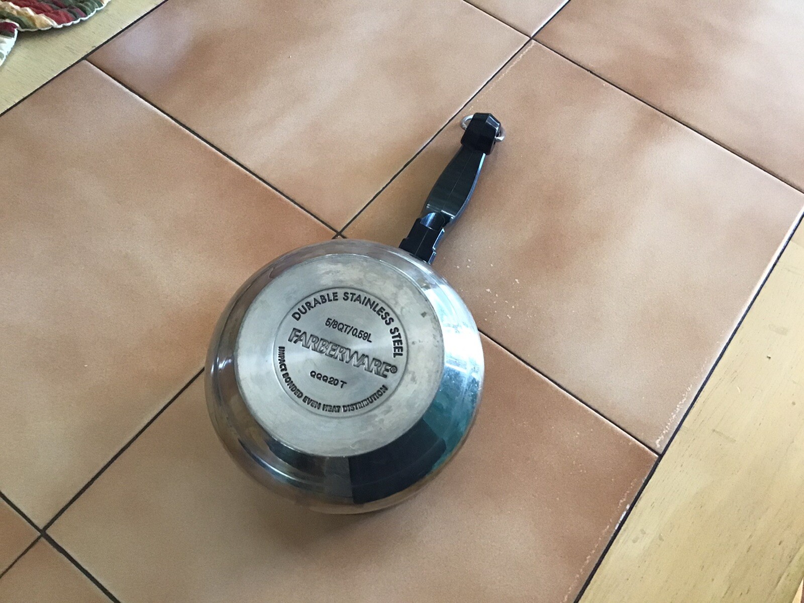 BUTTER WARMER FARBERWARE Melting Pot 5/8 Quart 18/10 Stanless Sauce