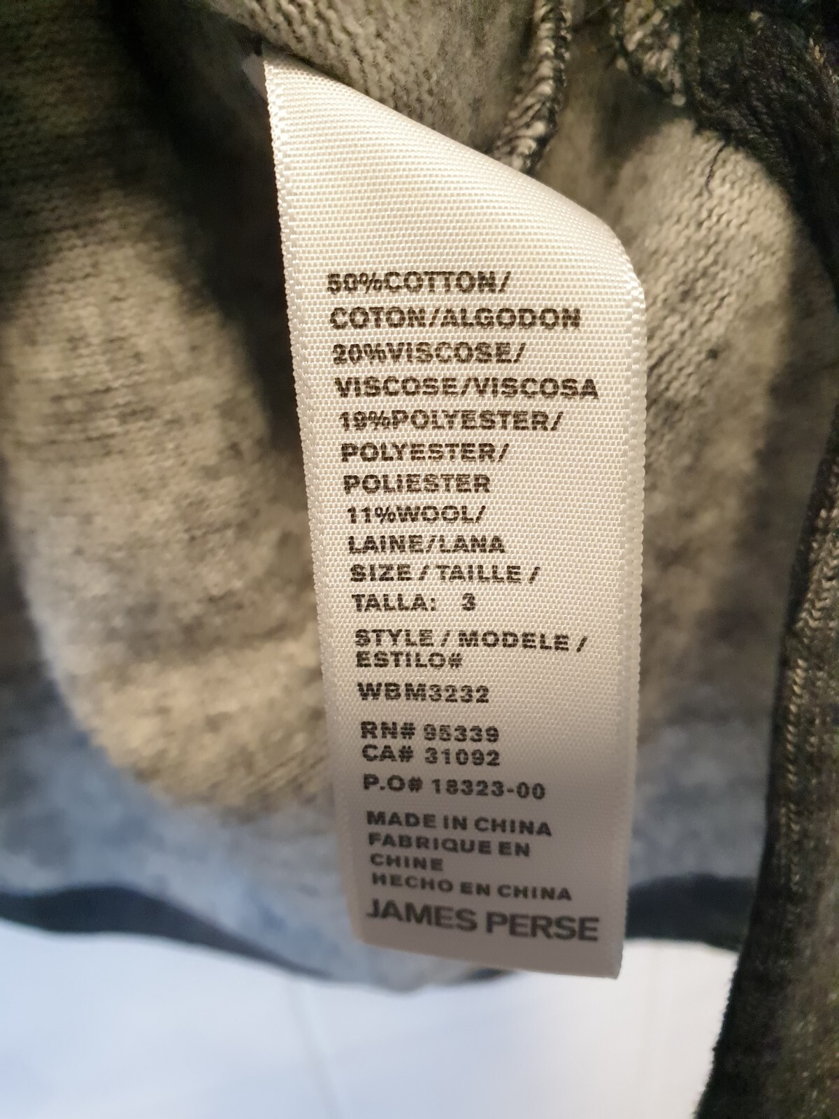James Perse Basic Grey Wool / Viscose Cotton Blen… - image 3