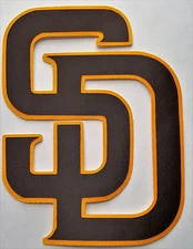 HUGE SAN DIEGO PADRES IRON-ON PATCH - 5.25" x 7"