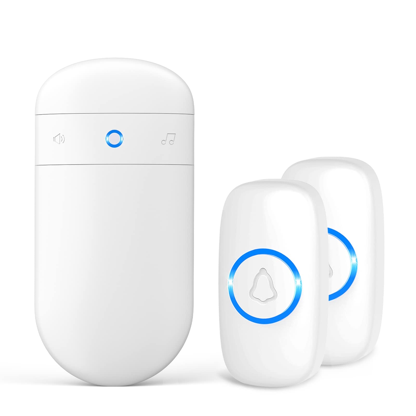 Wireless 2-Button Doorbell Kit for Front and Back Doors-image