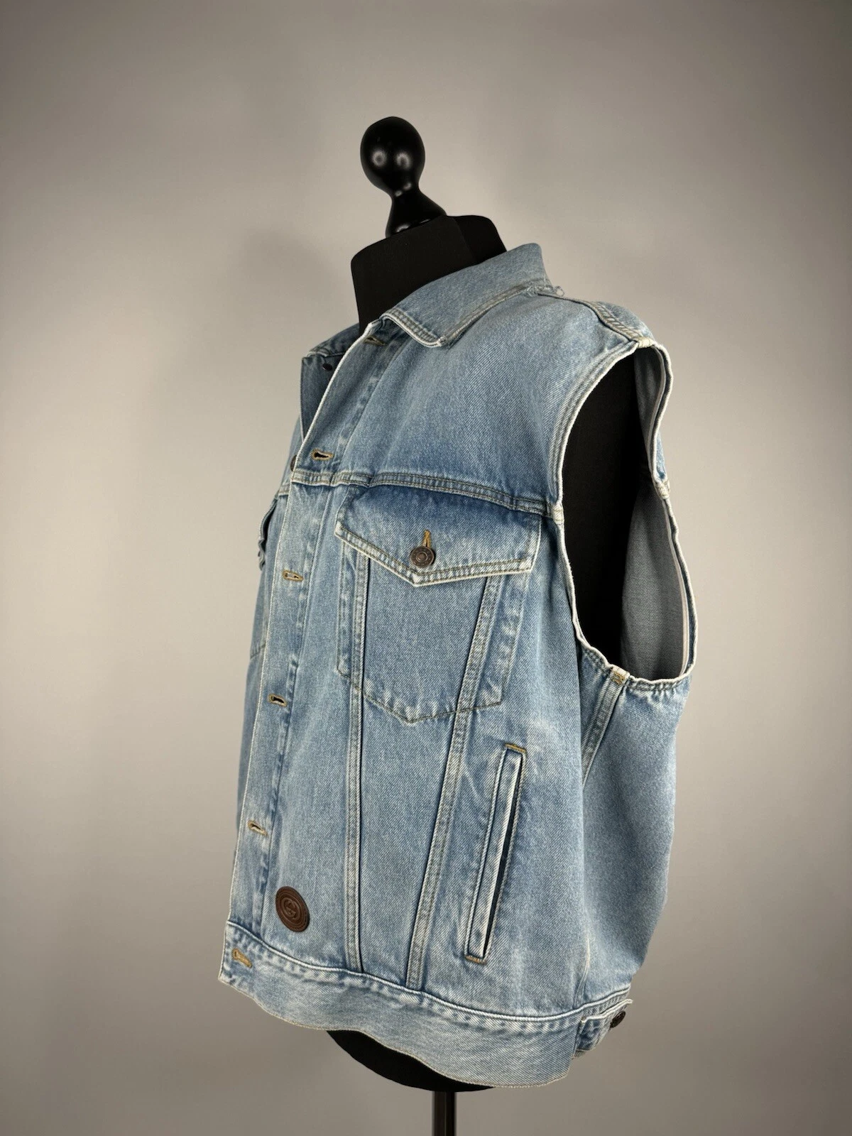 Gucci giacca di jeans uomo giubbotto di jeans blu giacca di jeans taglia 56