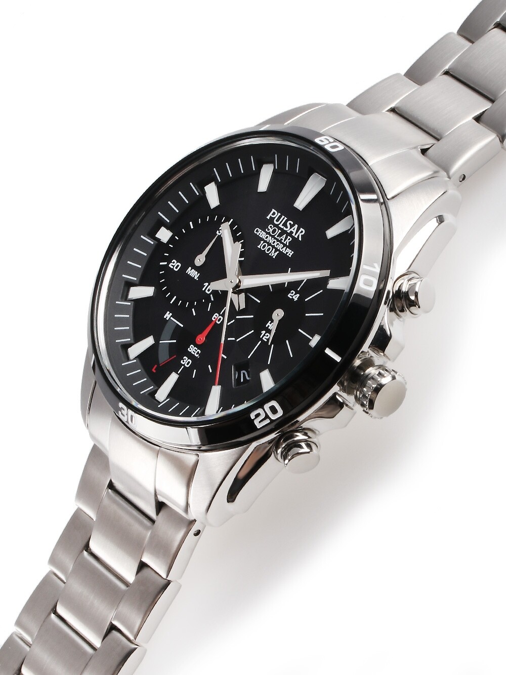 pulsar solar chronograph 100m,Quality assurance,protein-burger.com