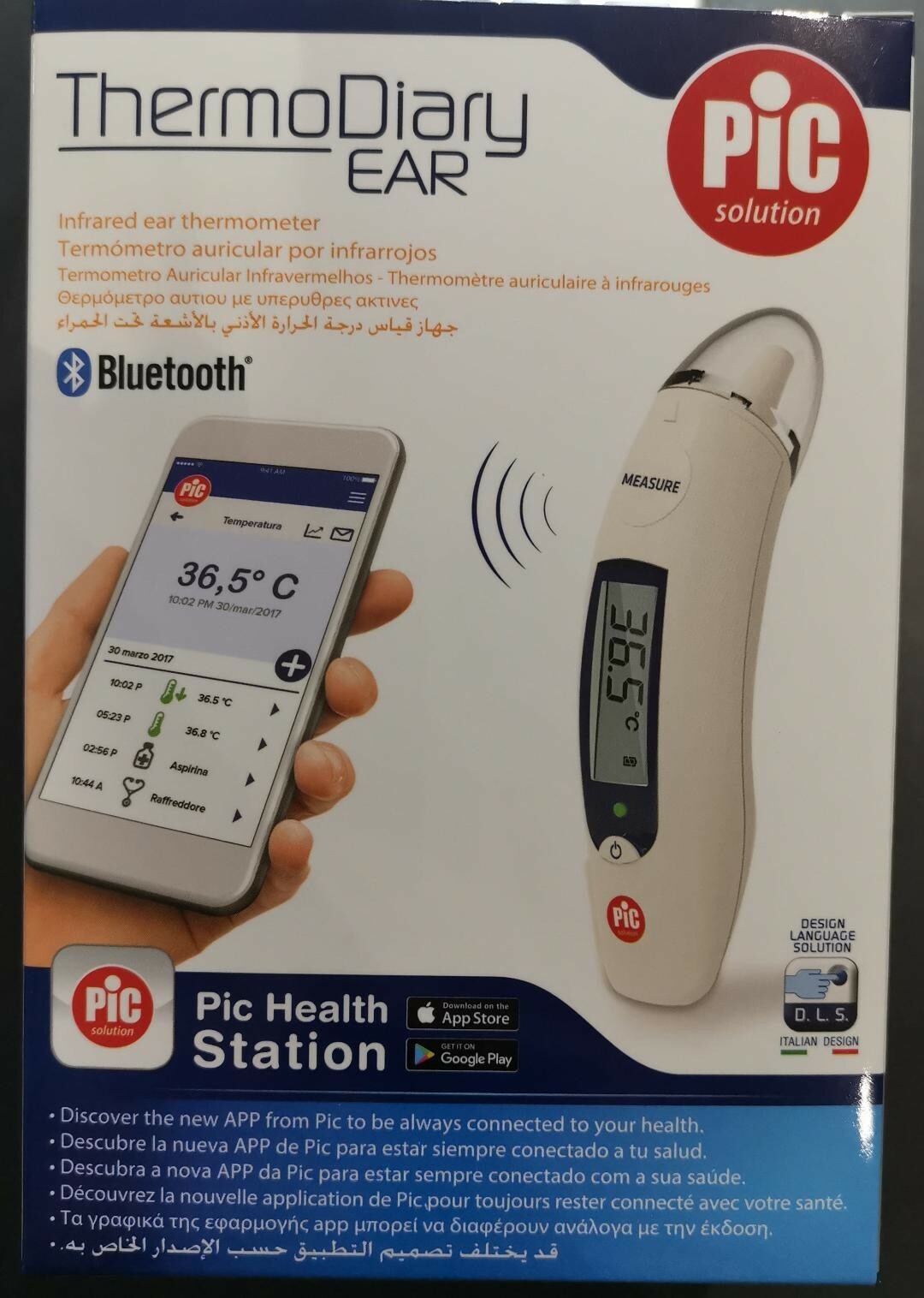Thermomètre auriculaire connecté LinkT9 pour fièvre de bébé