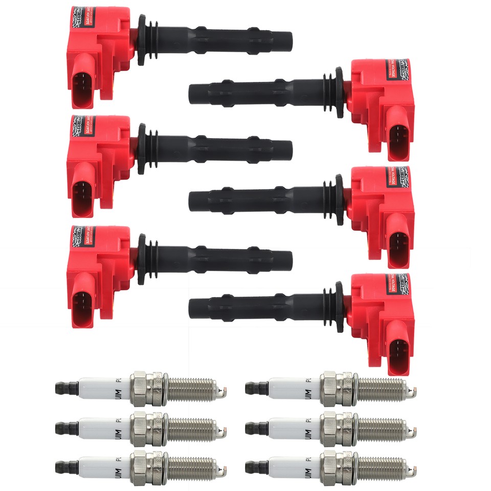 6x Ignition Bobinas Spark Plugs For Mercedes Benz W203 C280 C300 C350