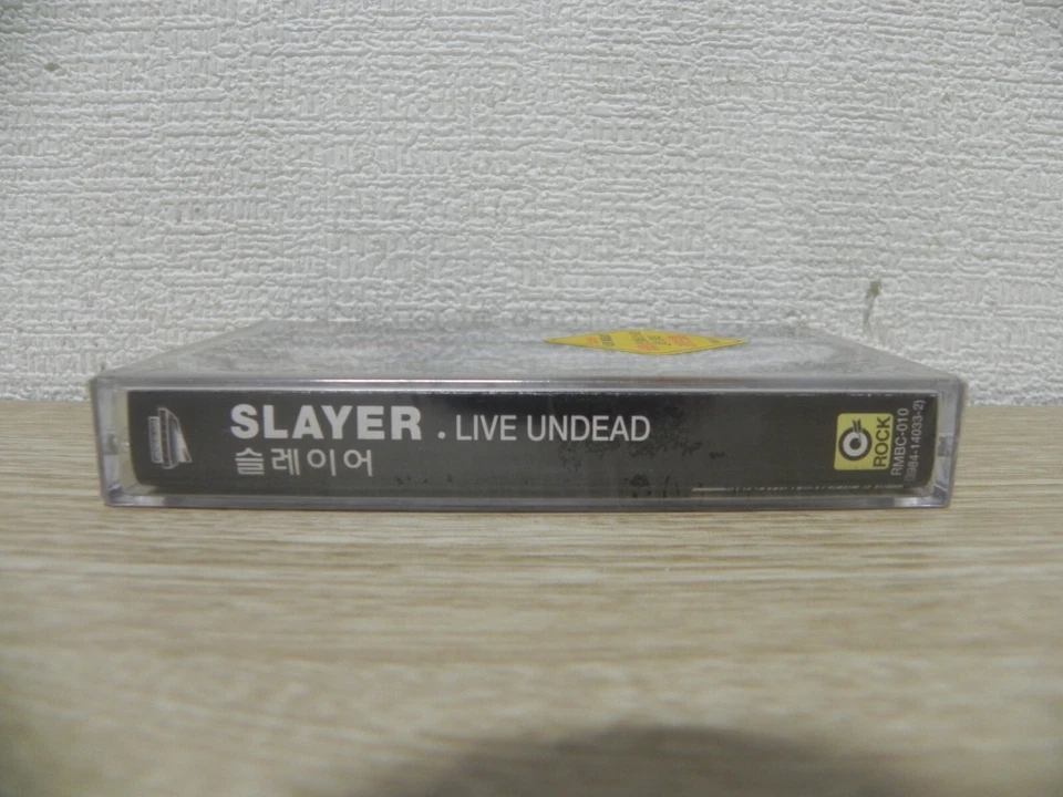 Slayer - Live Undead 1993 KOREA Cassette Tape + Hype Sticker / SEALED NEW - Image 2 of 3