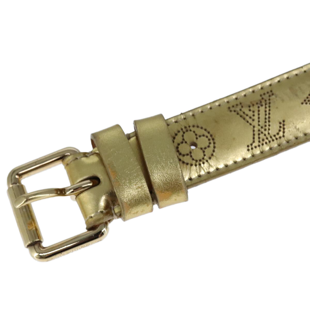 LOUIS VUITTON Monogram Mahina Ceinture Belt 39.8