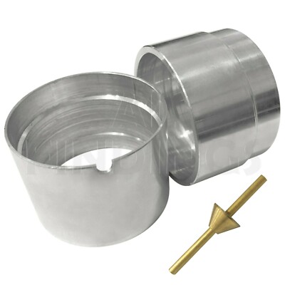 60 mm Sandgussform Aluminium traditioneller Sandgusskolben & Messing Anguss Set