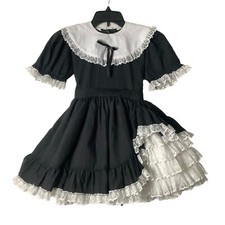 Vtg Emma's Rainbow Pageant Circle Western Dress Girl Size 5 Ruffles Cotton Blend