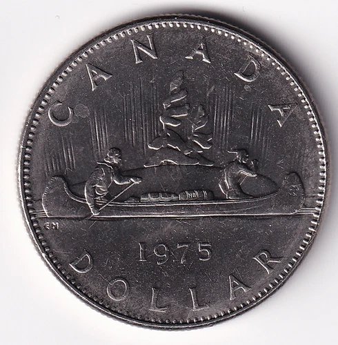 CANADA 1975 1 dollar - KM#76 -  Elizabeth II -Loonie  - R1607A circulated ABU
