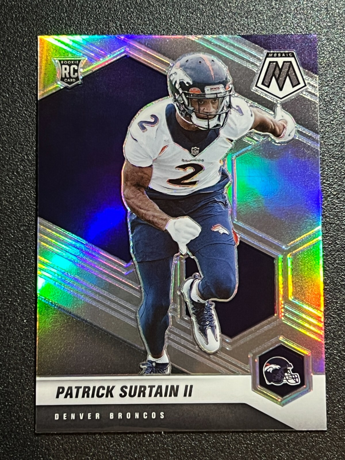 Patrick Surtain RC VARIATION Silver Prizm - 2021 Panini Mosaic ROOKIE #344-V