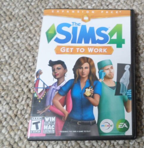 The Sims 4 Get To Work Expansion pack. Windows & Mac DVD-Rom