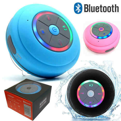 Waterproof Bluetooth Speaker with LED Lights Portable Wireless