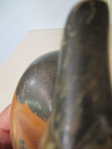 Hand Carved Wooden canvasback mini decoy hand painted vintage glass eye 7.5'' - Picture 7 of 9