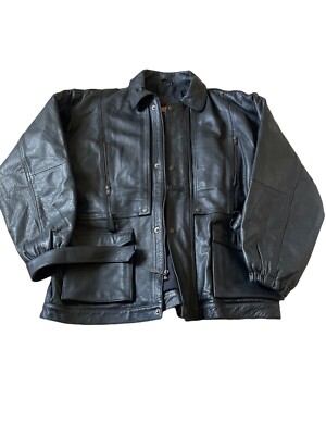 Easy riders USA Men's Black Leather 90s Biker Thick Heavy Easy riders USA Men's Black Leather 90s Biker Thick Heavy