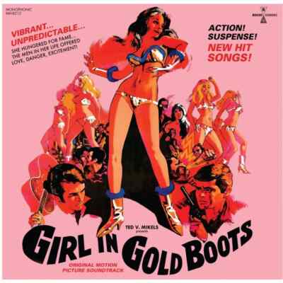 Girl In Gold Boots OST LP  + DVD Modern Harmonic gold vinyl Ted V. Mikels