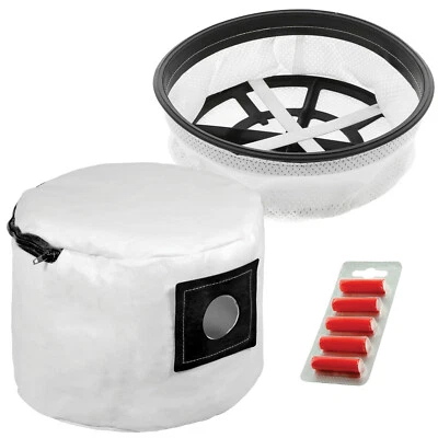 SPARES2GO Reusable Cloth Zip Bag for NUMATIC HENRY Vacuum + Air Fresheners & Filter