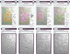 Creative Expressions - Floral 5" x 7" 3D Embossing Folder or 6" x 8"Stencil Set