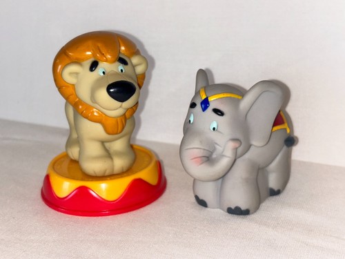3 Little Tikes Grueso Circo León Elefante Soporte Niños Juguete Figura Connect Zoo 3" - Imagen 1 de 15