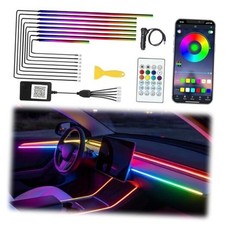 Acrylic Interior Car LED Lights with Remote and Wireless APP, Ambient 8 IN 1