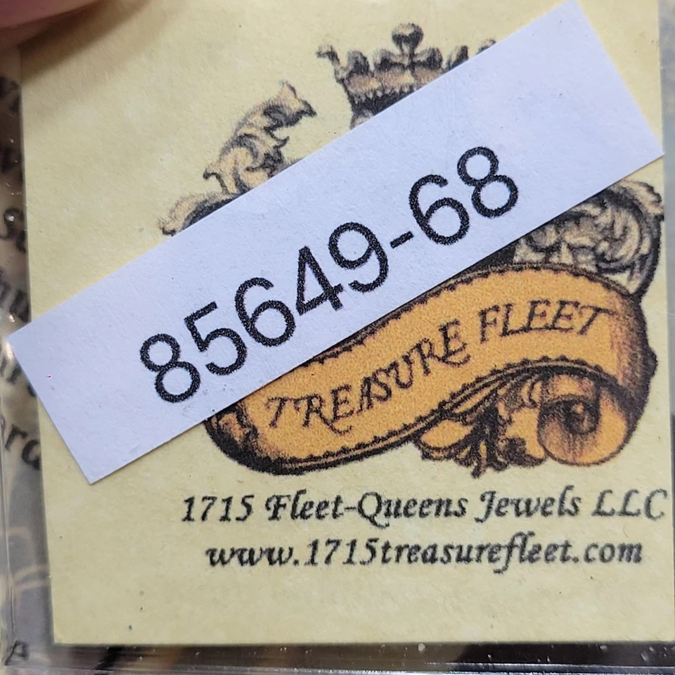 1715 FLEET Cob 1 Real Biscuit Coral Encrustation with COA Recent Salvage *OVK46 - Image 4 of 4