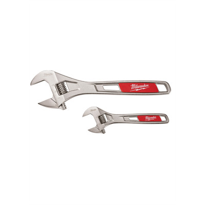 Milwaukee 48-22-7400 6'' & 10'' Adjustable Wrench 2 pack
