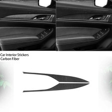 Real Carbon Fiber Interior Front Door Handle Panel Cover For Cadillac Cts 14-19 Real Carbon Fiber Interior Front Door Handle Panel Cover For Cadillac Cts 14-19