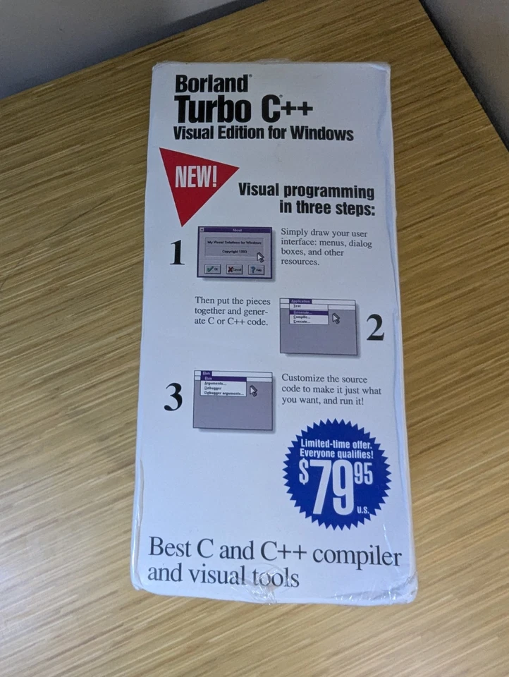 KSE Borland Turbo C++ Windows 3.1 Software 3.5” Disks Set Visual Edition SEALED - Image 3 of 4