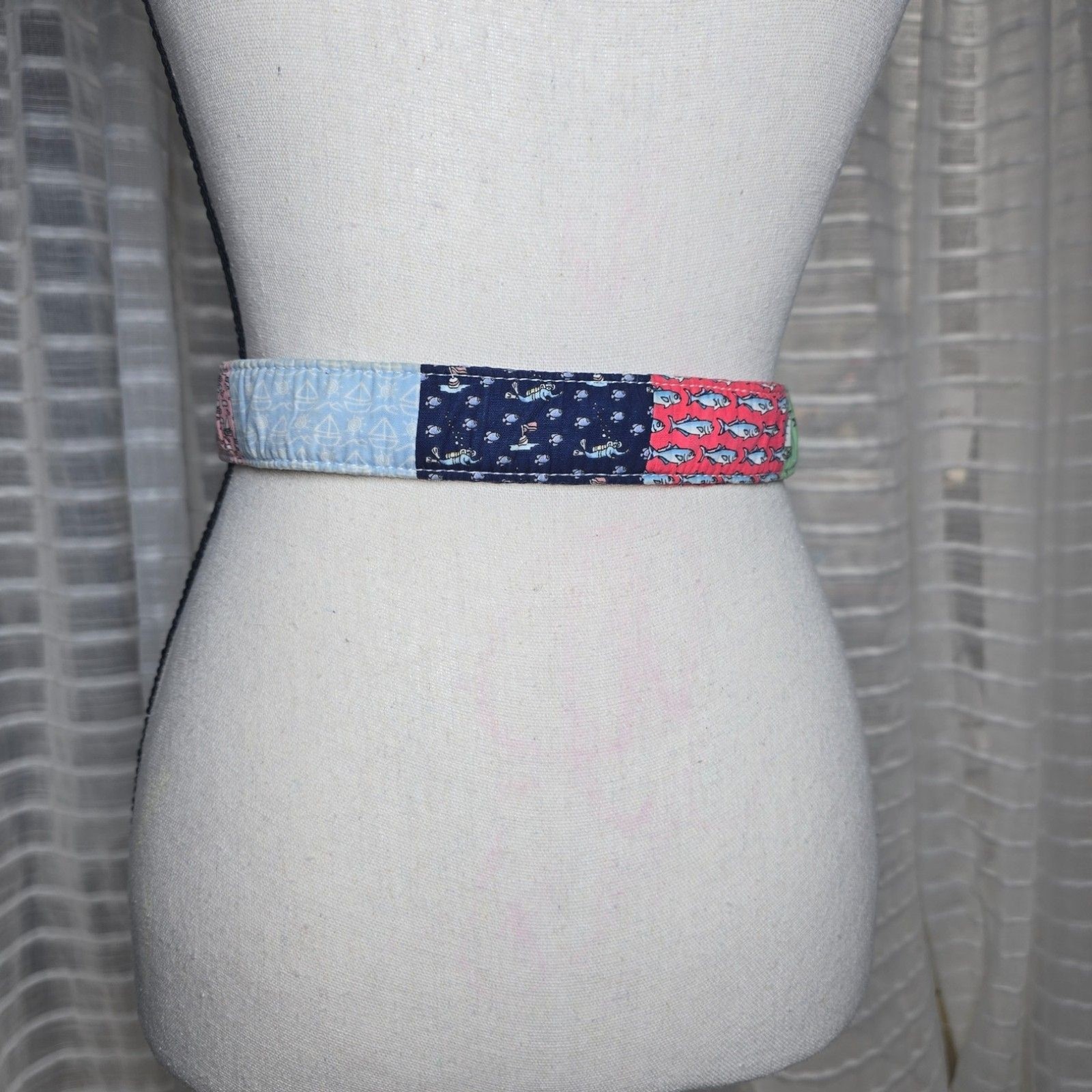 Vineyard Vines Fabric Patchwork D-Ring 100% Cotto… - image 10