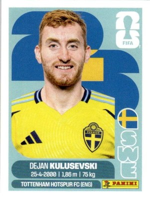 2026 Panini World Cup Stickers  #SWE17  Dejan Kulusevski - Sweden   MLS