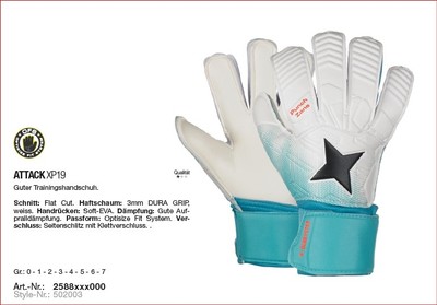 Derbystar TWH Attack XP19 2588 Torwarthandschuh Keeper Training Soccer Sport NEU