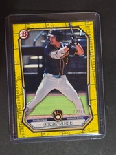 2026 Bowman Baseball - Andrew Fischer 1st Bowman #BP-149 Yellow Pattern /75