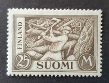 1930 FINLAND SUOMI 25M BROWN VF MNH