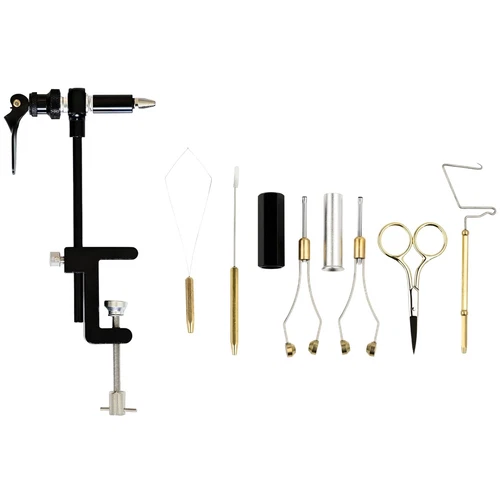Fly Tying Kit & Rotary Fly Tying Vise for Beginners - 360° Fly Tying Vise Kit...