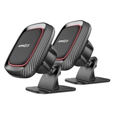 2 Pack Magnetic Phone Holder for Car, Super Strong Magnet Black-Double