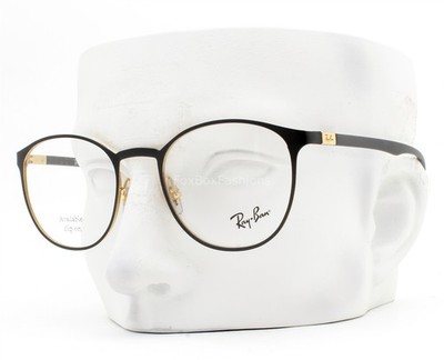 Ray-Ban Eyeglasses Glasses RB6355 2994 Matte Black on Arista Gold 50mm with Case